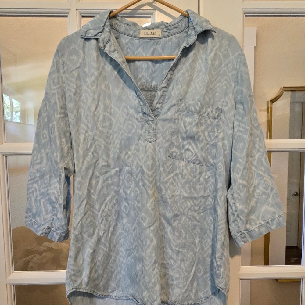 Bella Dahl blue blouse size M
